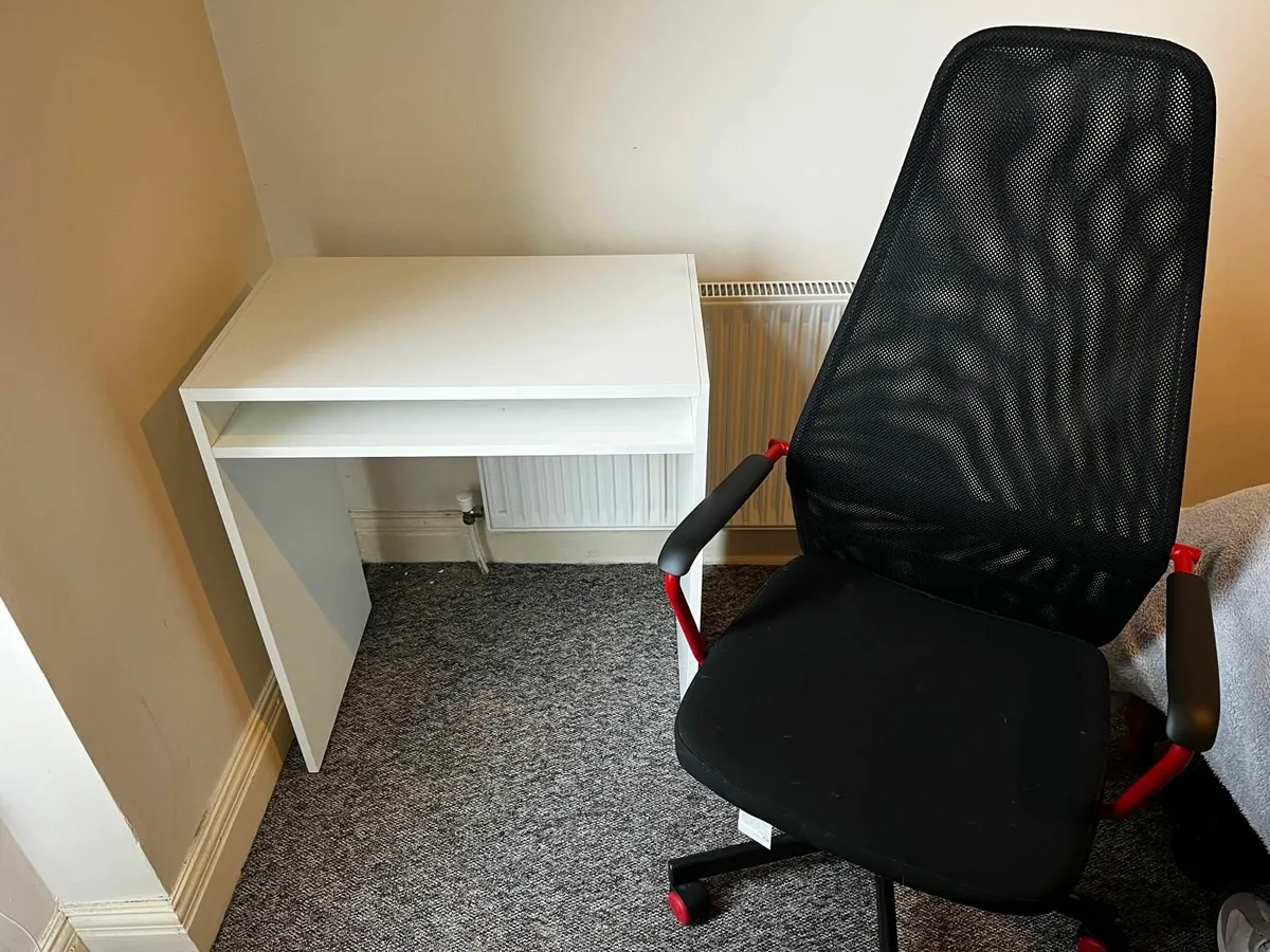 Desk + Ergonomic Gaming Chair - Image 1