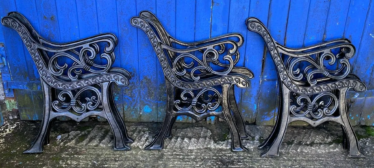 Cast Iron Bench Ends £60 Each - Image 1
