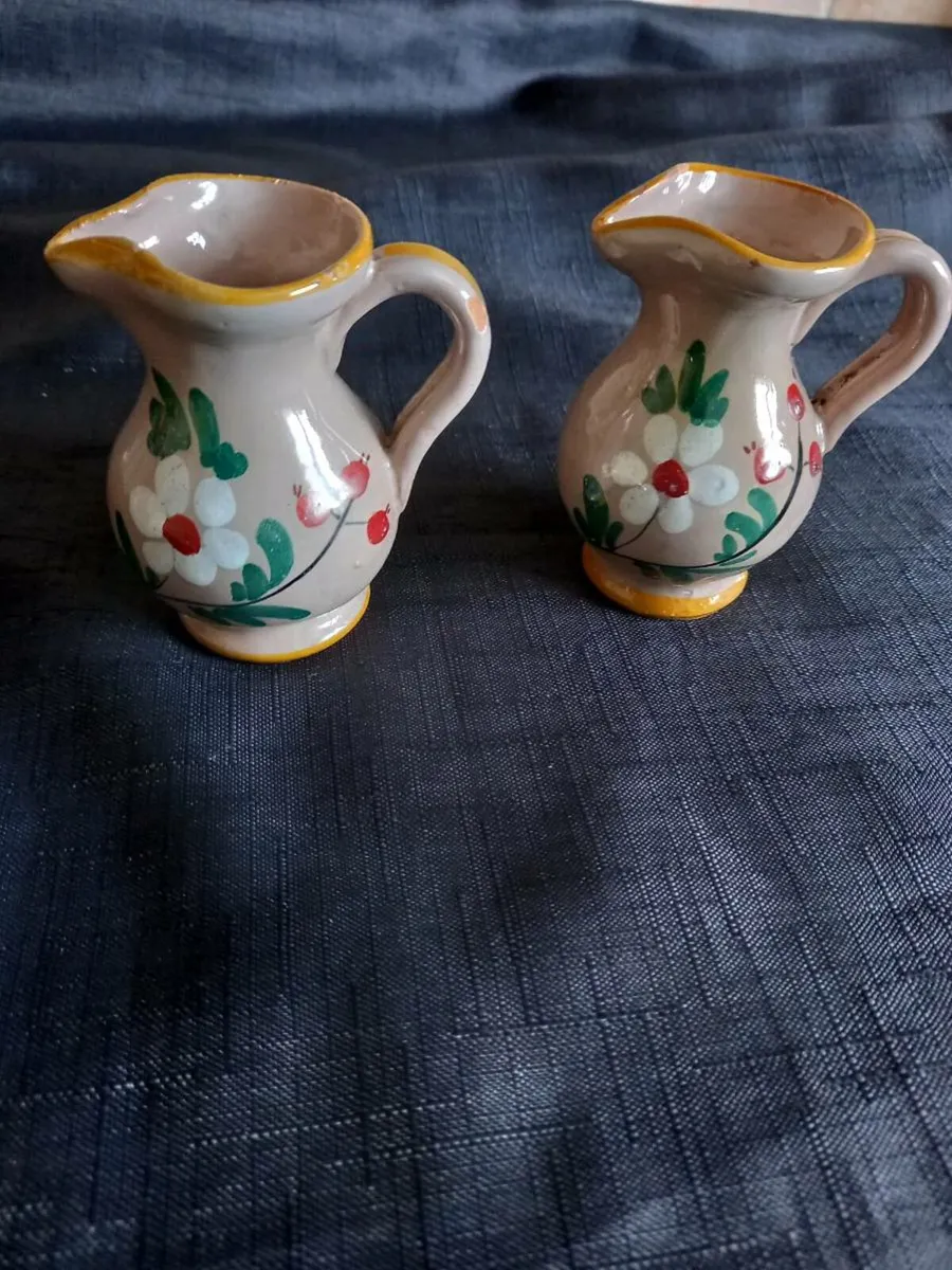 2 Small Pottery Jug's - Image 1