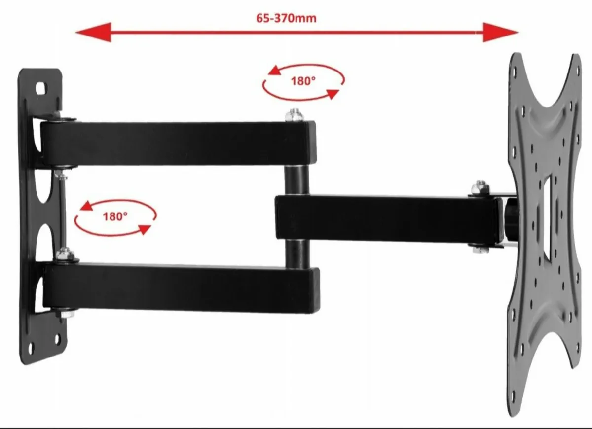 TV Wall Mount Bracket Tilt Swivel 10-42" - Image 2