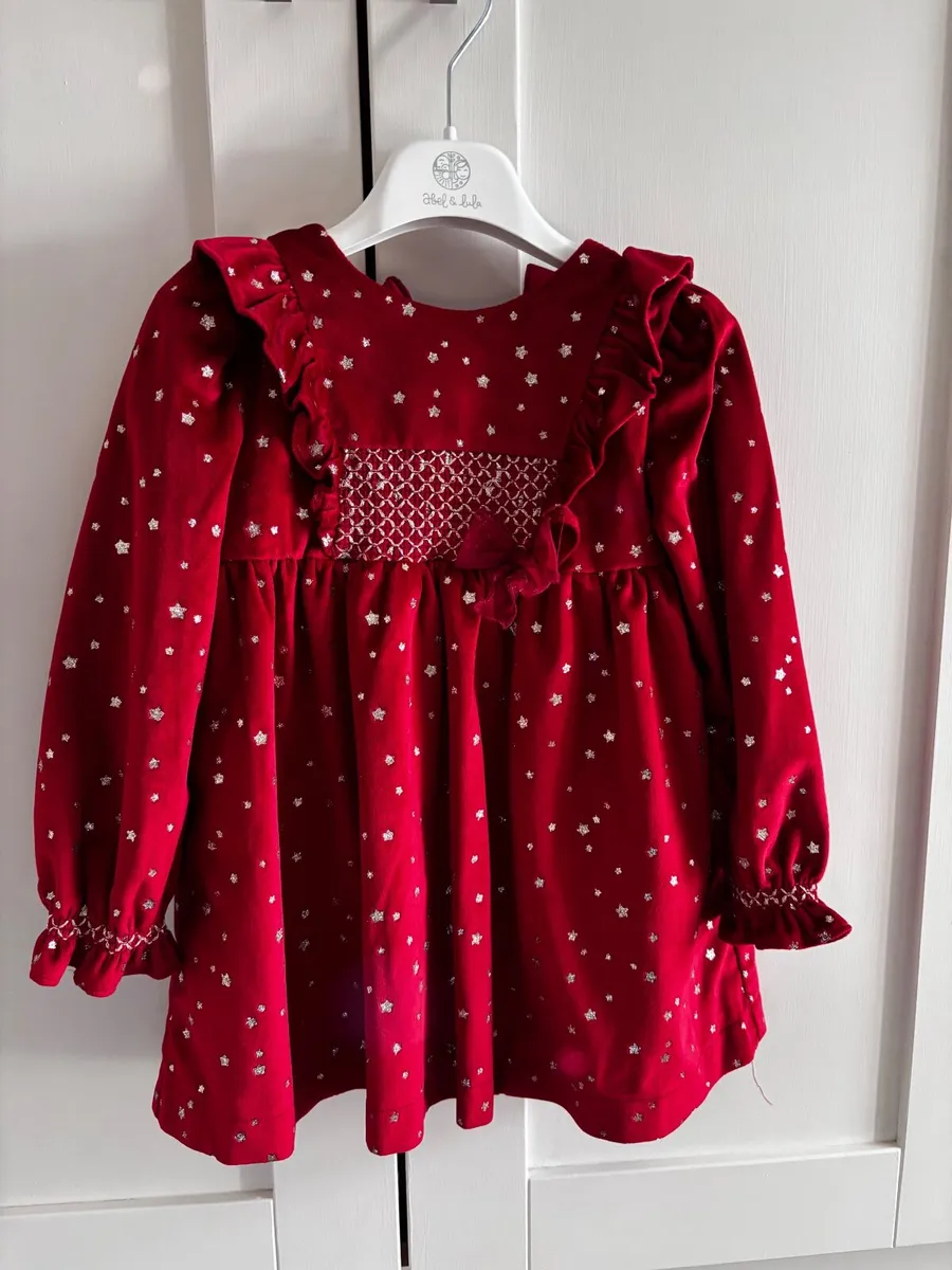 Girls Mayoral Christmas Dress - Image 1