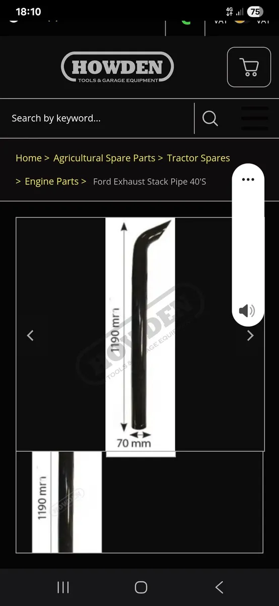 Ford newholland exhaust ts and  40 series - Image 1