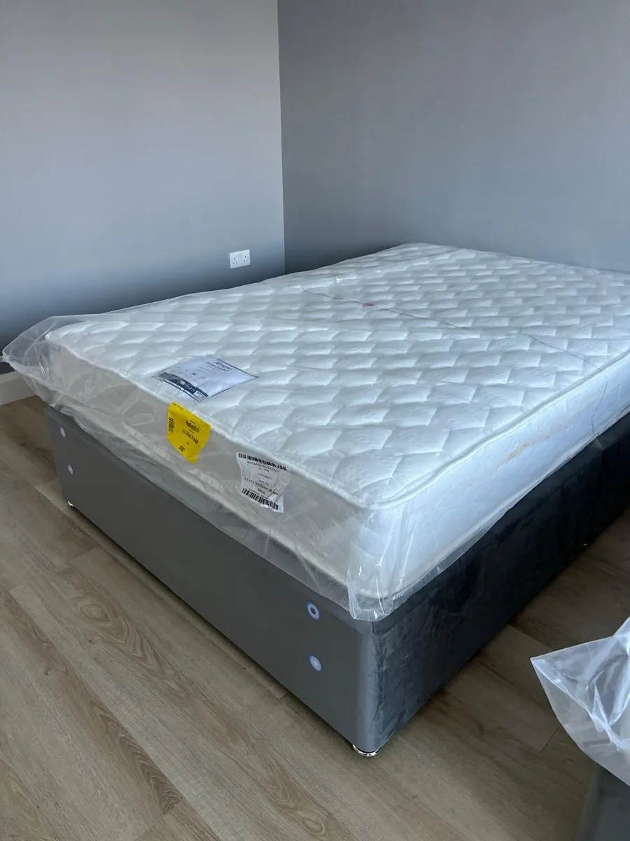 New Double bed Divan and Mattress - Unused - Image 1