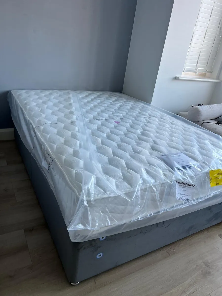 New Double bed Divan and Mattress - Unused - Image 2