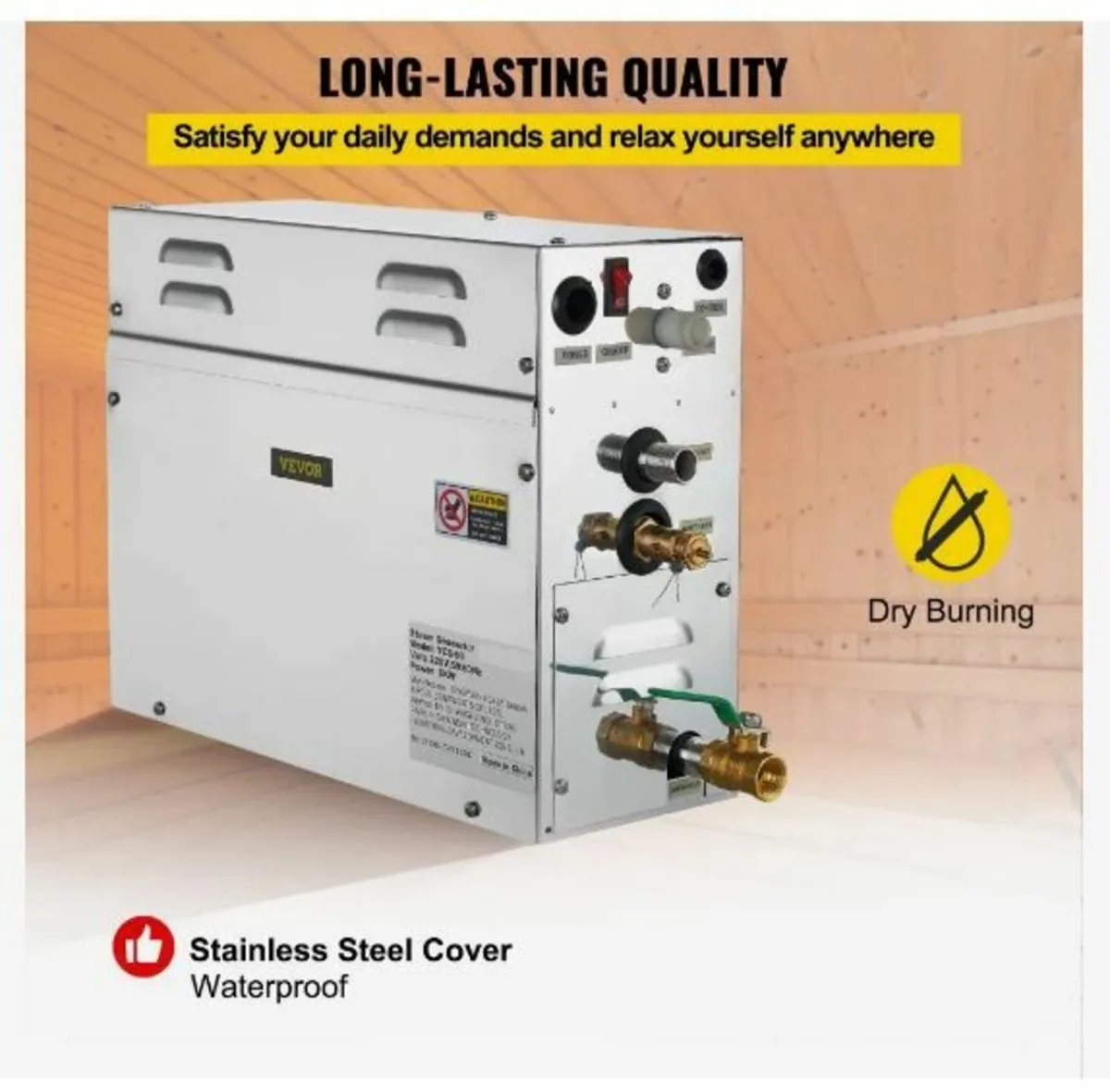 6KW Sauna Bath Steamer - Image 1