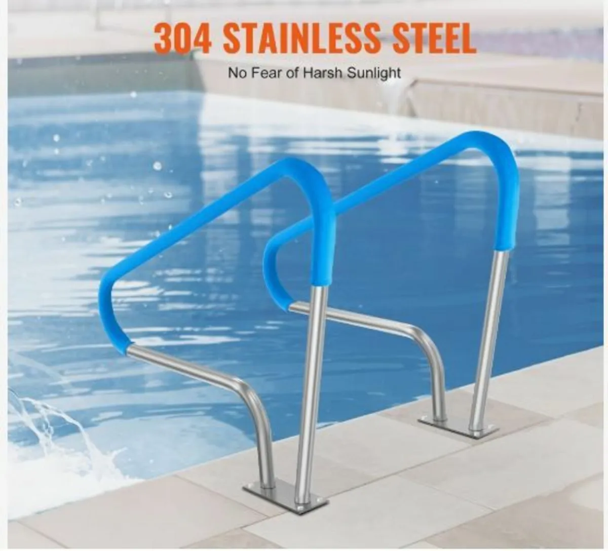 Pool Handrail, 2 PCS 48x36in Pool Railing - Image 3
