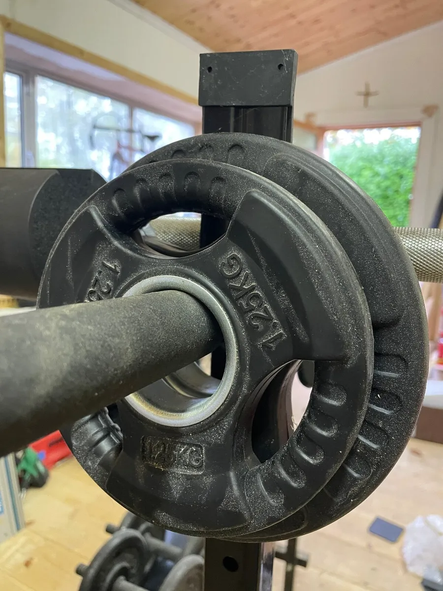 Full Weights Setup - 20kg Olympic Barbell, 137.5kg - Image 3