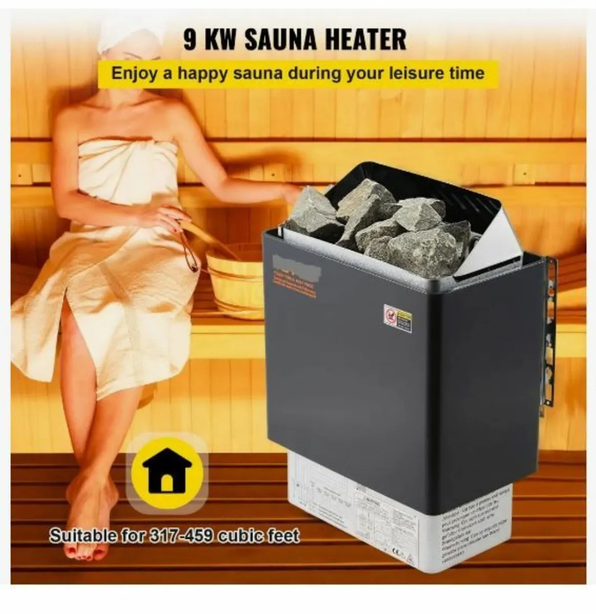 9KW Electric Dry Sauna Heater Stove - Image 3
