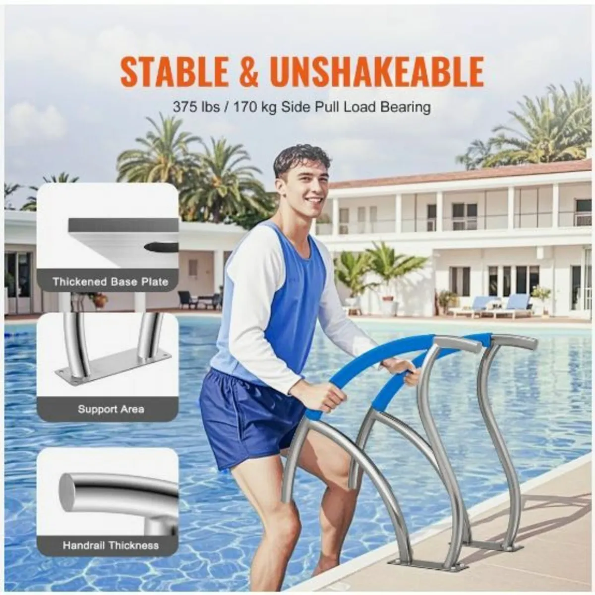 Pool Handrail, 2 PCS 30x30 - Image 4