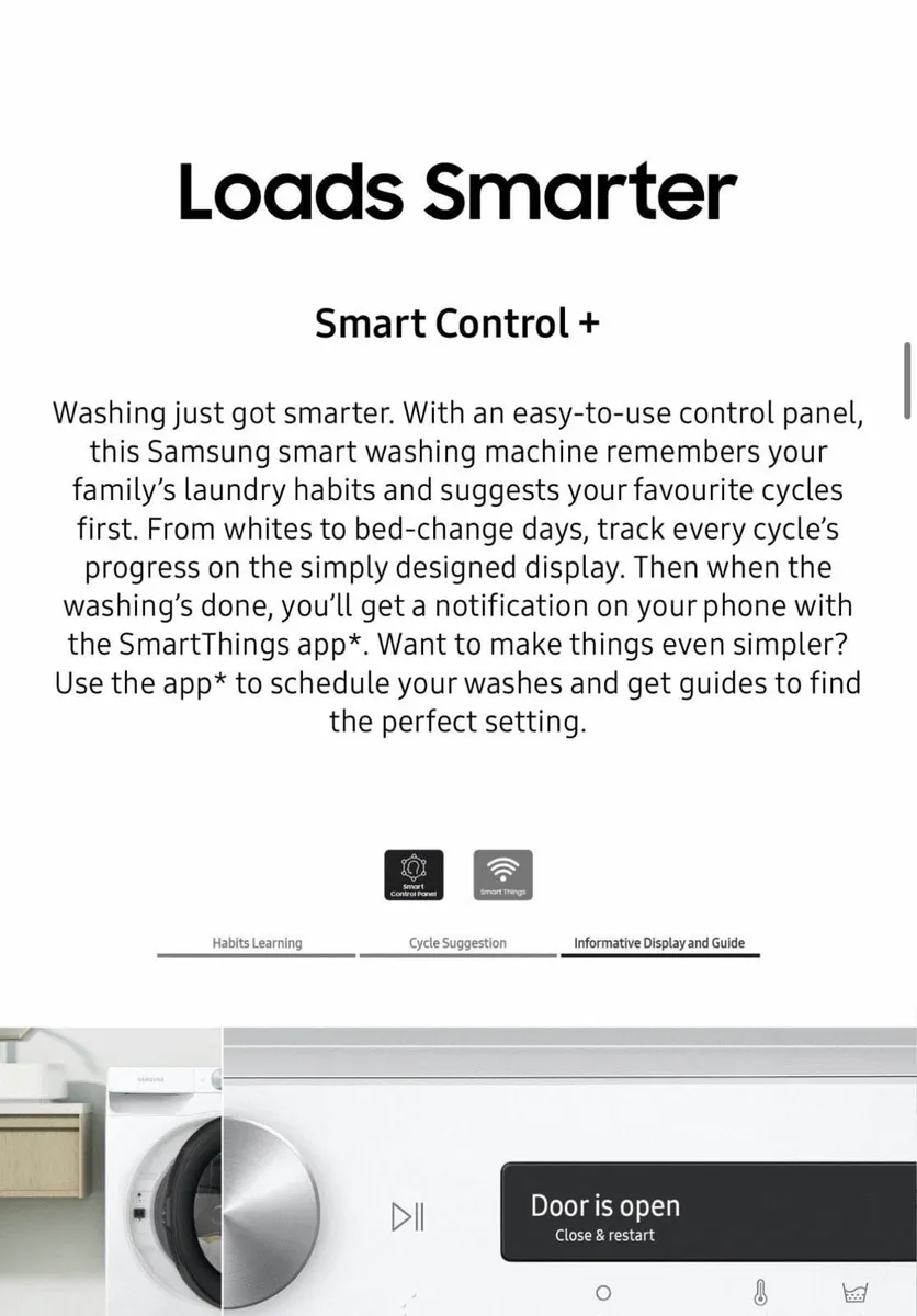 Samsung smart Washing machine - Image 2