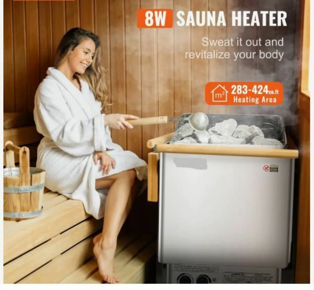 Sauna Heater, 8KW Electric Sauna Stove, 400V - Image 2