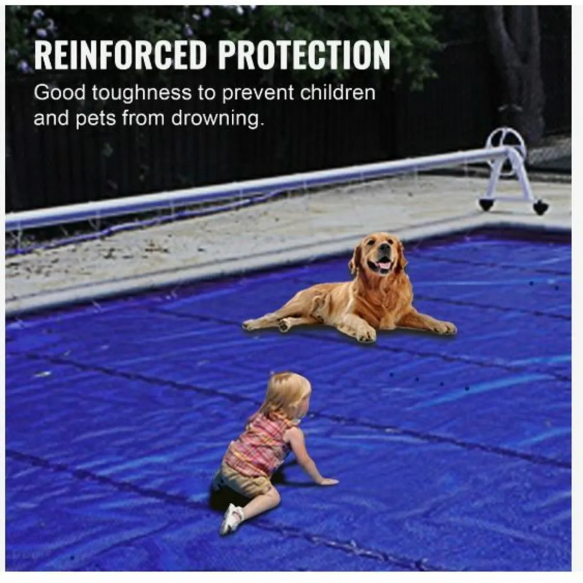 Pool Safety Cover, 13x26 ft - Image 2