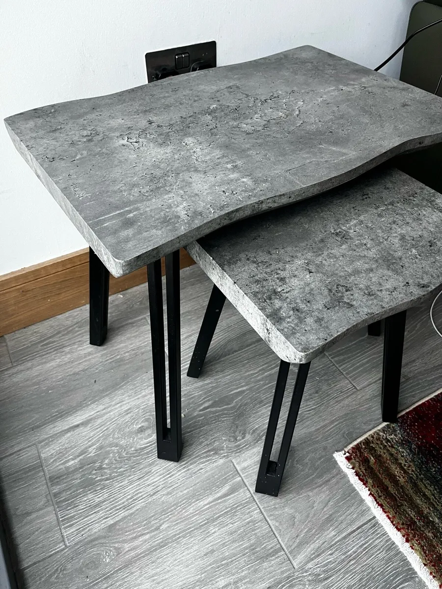 Concrete Effect Nest of Tables - Image 2