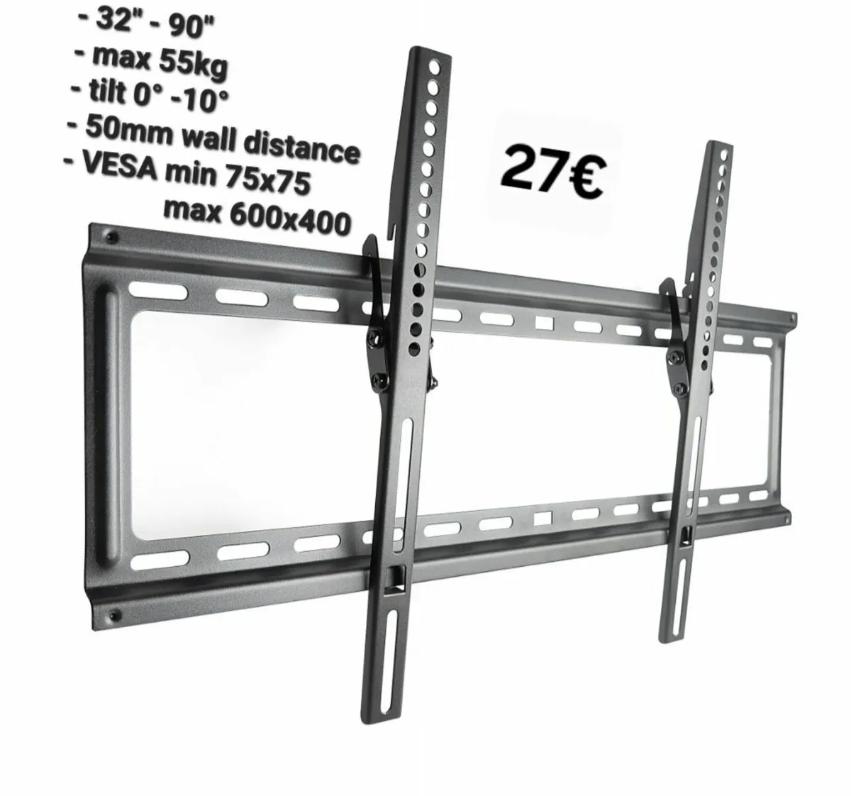 TV Wall Mount Bracket Tilt 32" - 90" TV - Image 1