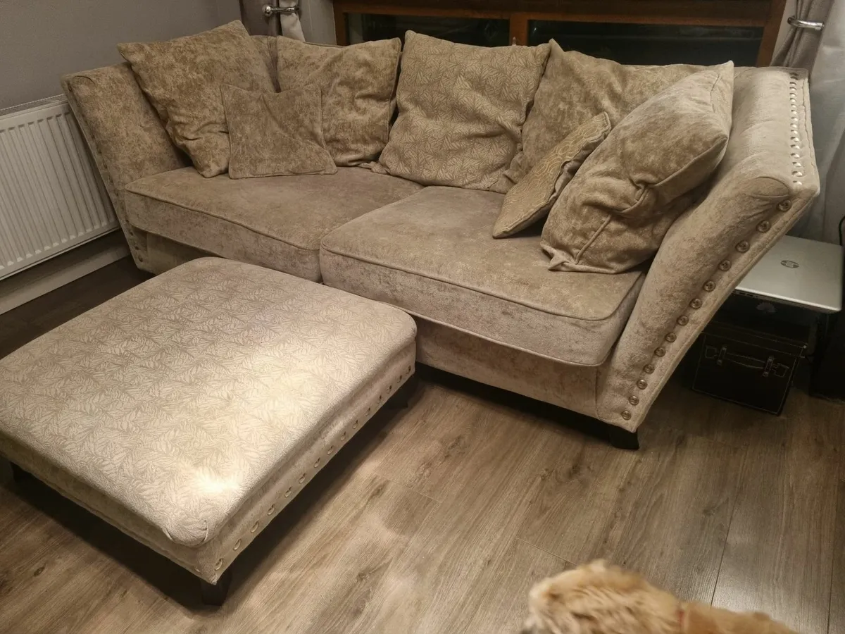 Sofa and Footstool Set - Image 1