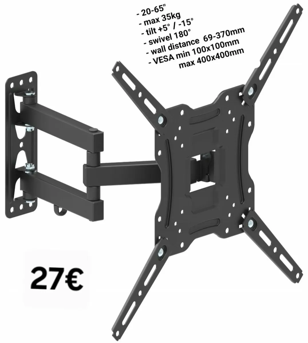 TV Wall Mount Bracket Tilt Swivel 20" - 65" TV - Image 1