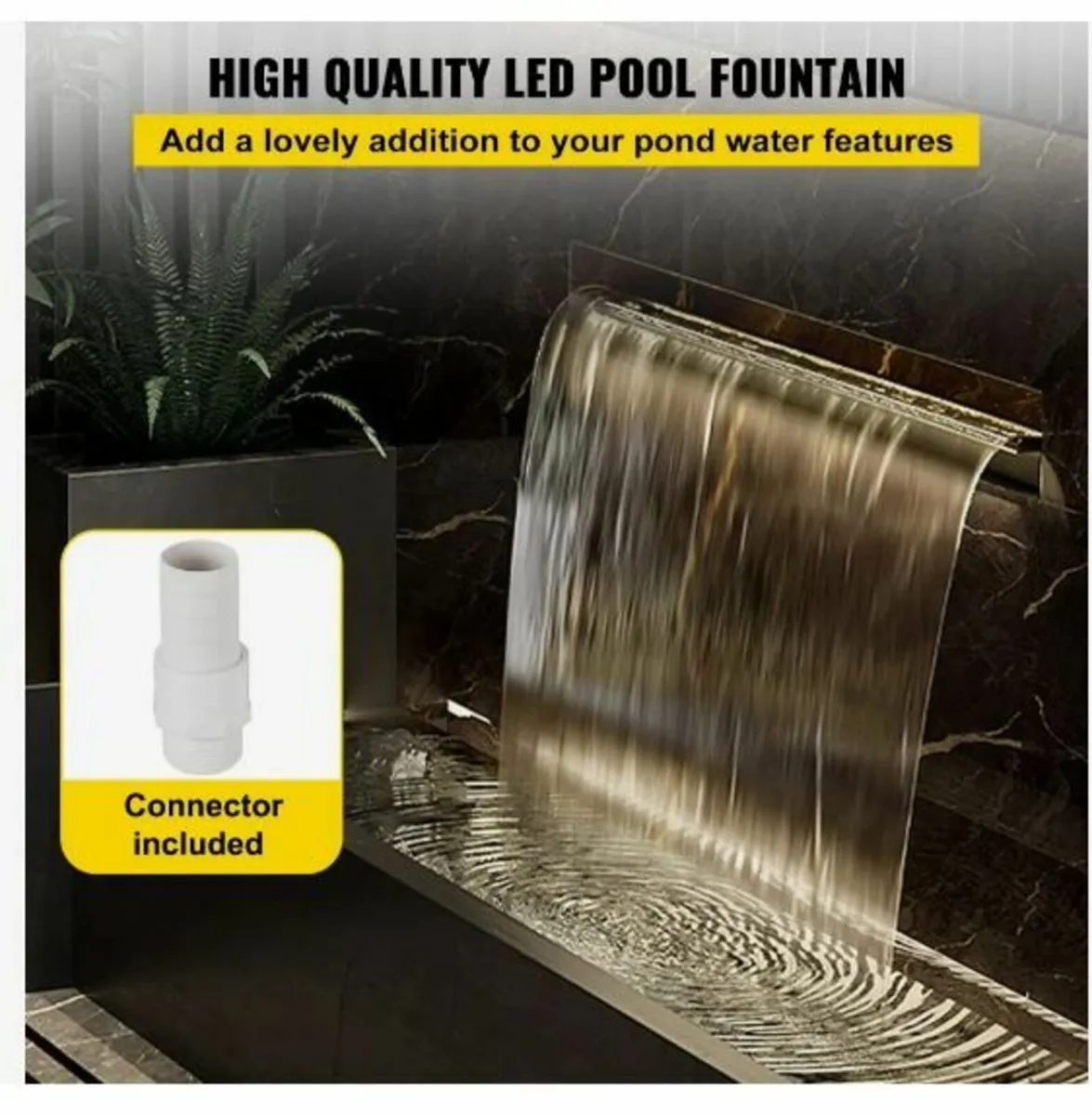 Swimming Pool Waterfall Spillway 30x11.5x8 cm - Image 3