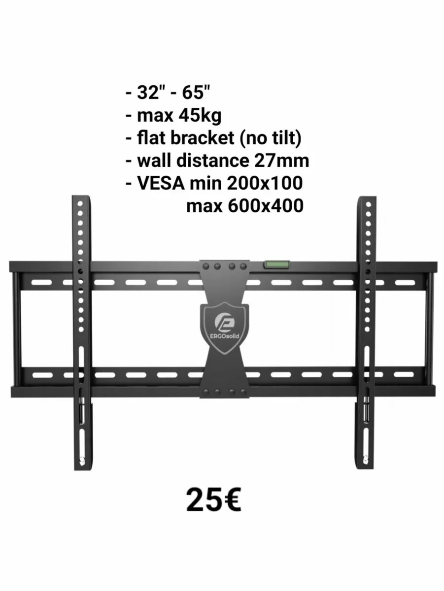 Tv Wall Mount Bracket Flat Fixed 32''-65'' - Image 1