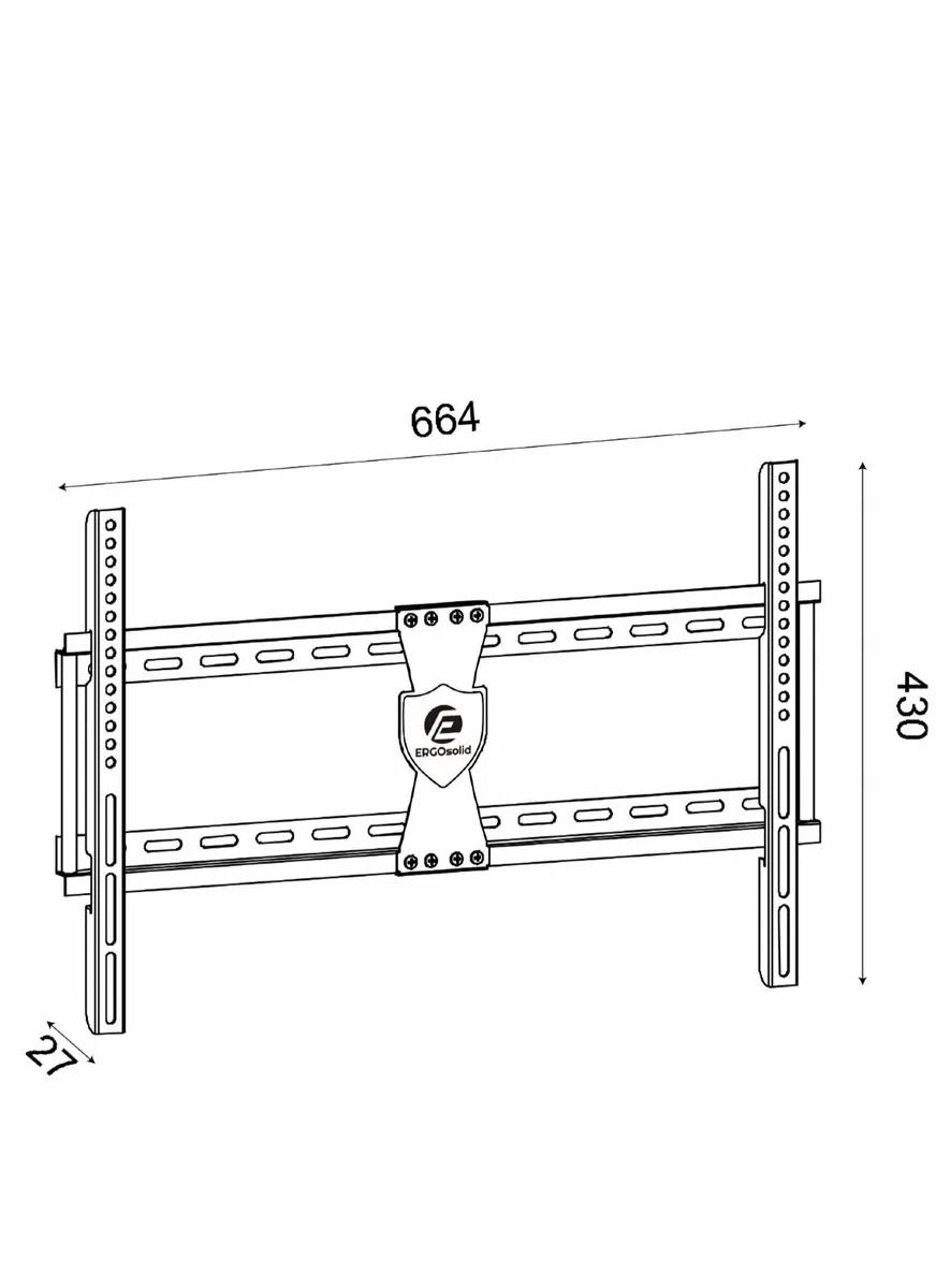Tv Wall Mount Bracket Flat Fixed 32''-65'' - Image 2