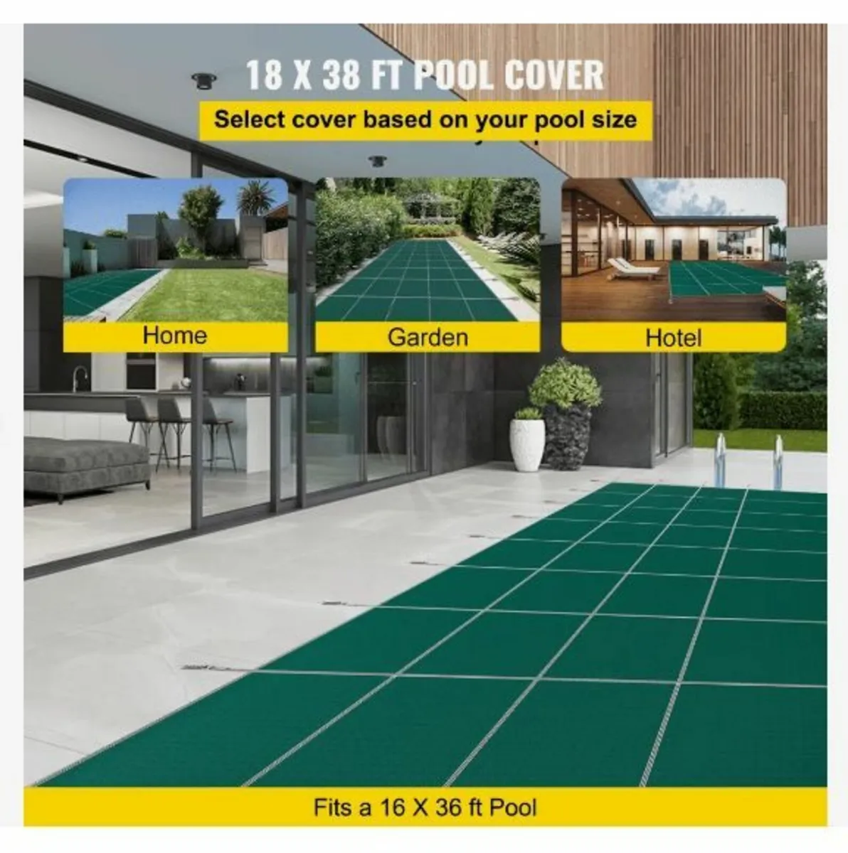 Pool Safety Cover 18x38ft - Image 2