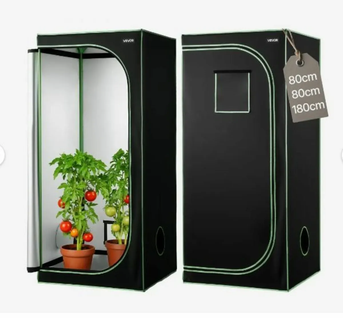 Indoor Grow Tent, 80 x 80 x 180 cm - Image 1