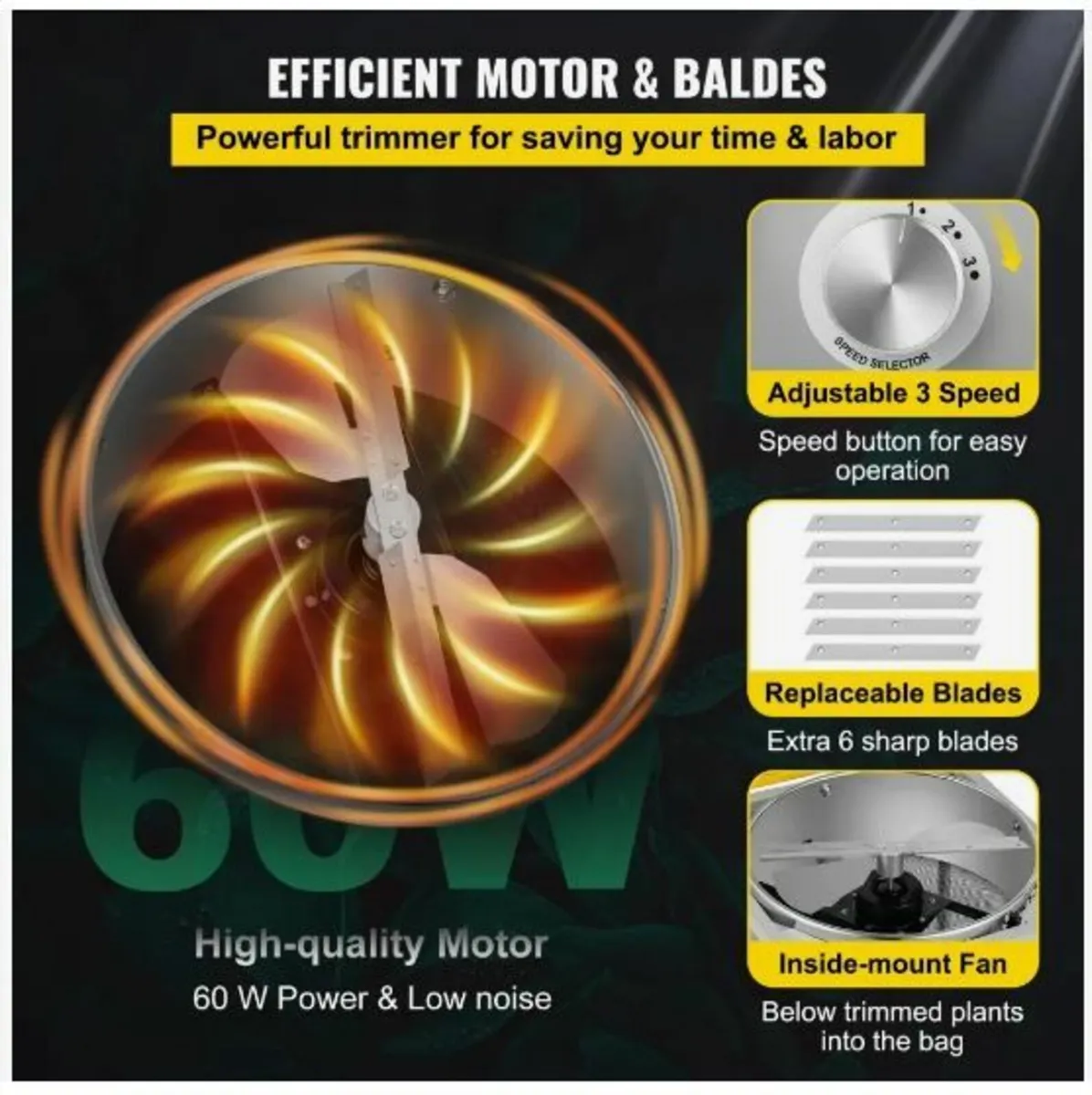 45.7 cm Table Hydroponic 3 Speed - Image 4