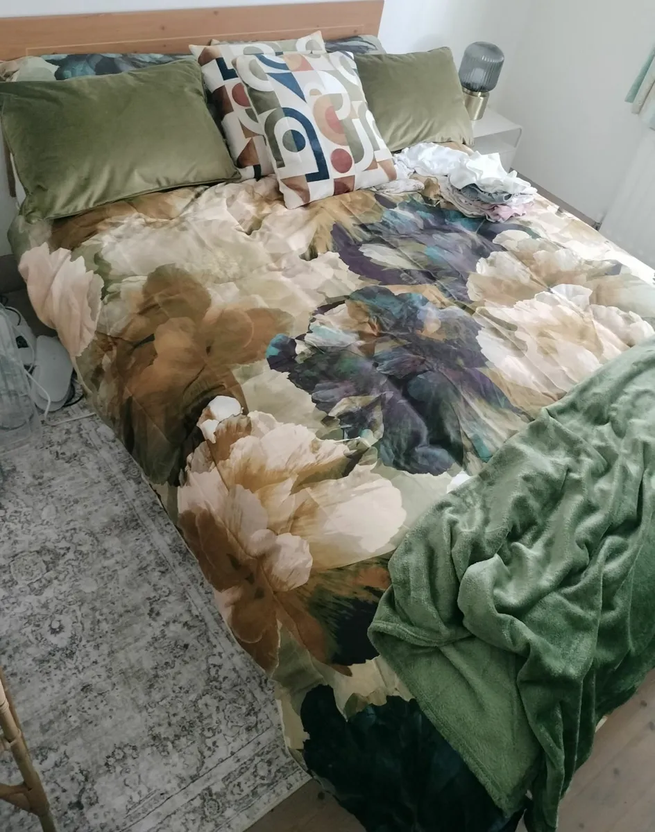 Bed base and headboard only (double) - Image 1