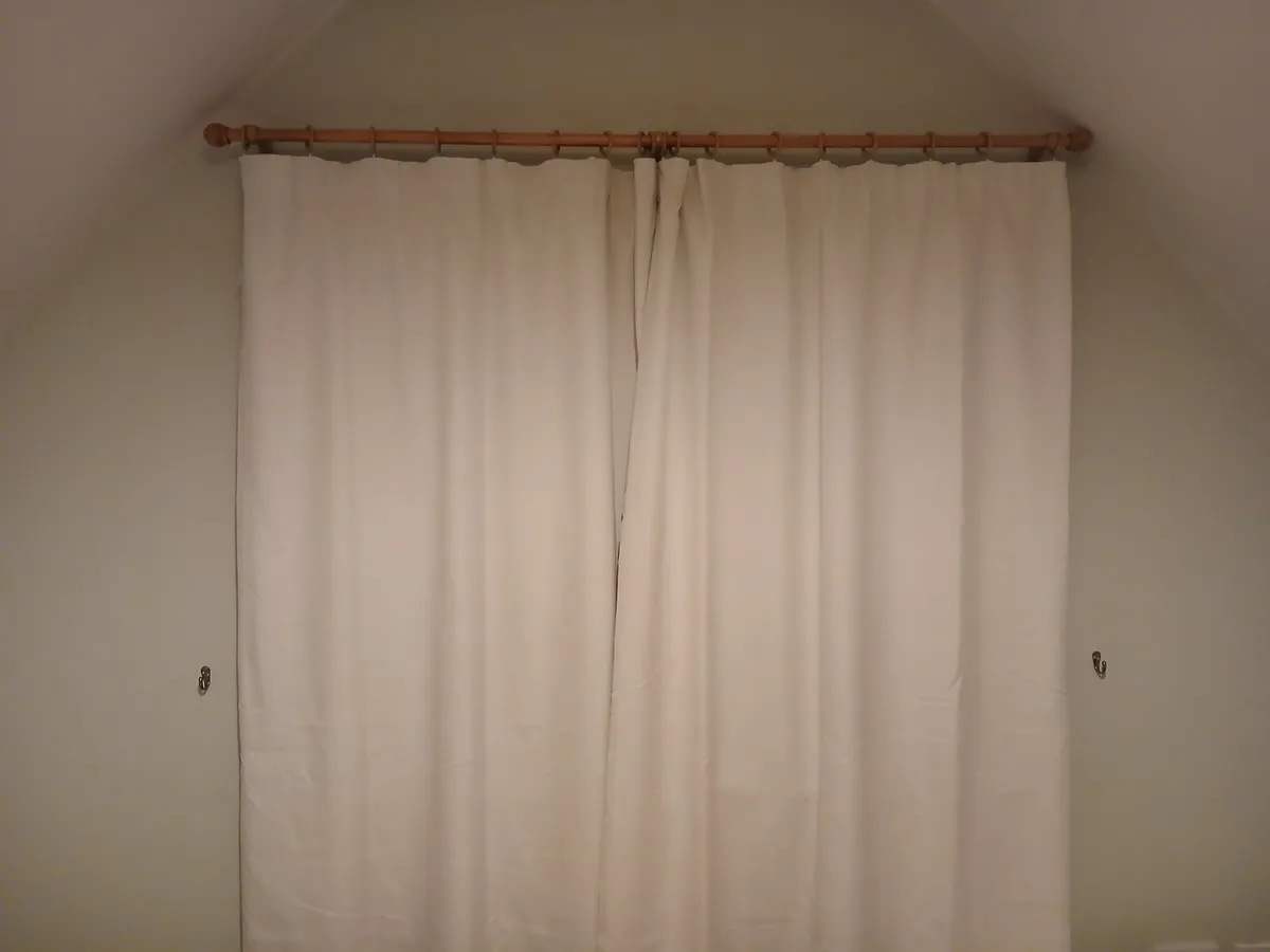 Curtains - cream - 183cm's drop