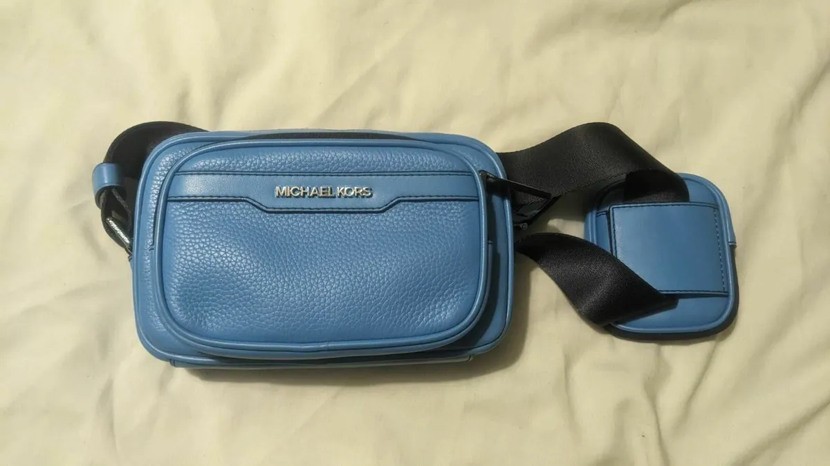 Brand New Leather Waist Belt Bag Blue Michael Kors - Image 1