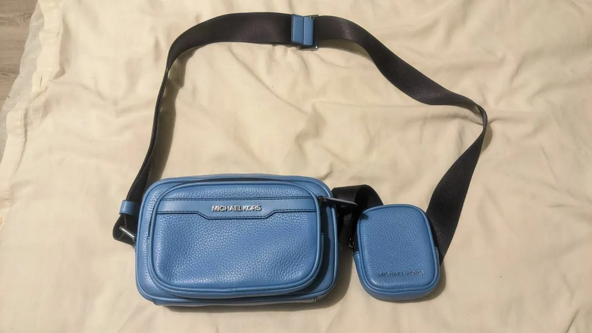 Brand New Leather Waist Belt Bag Blue Michael Kors - Image 2