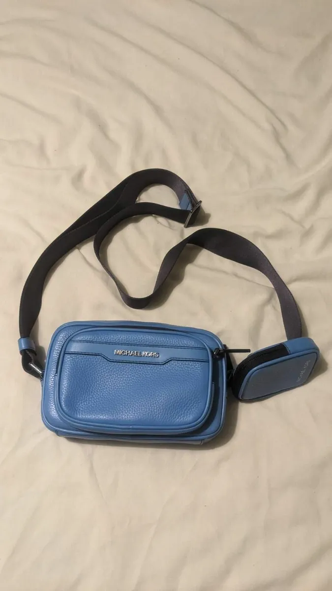 Brand New Leather Waist Belt Bag Blue Michael Kors - Image 3