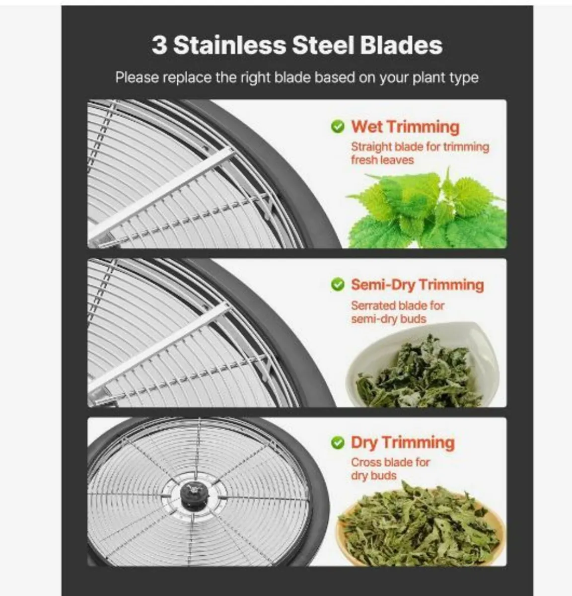 Bud Leaf Bowl Trimmer, 420 mm - Image 4