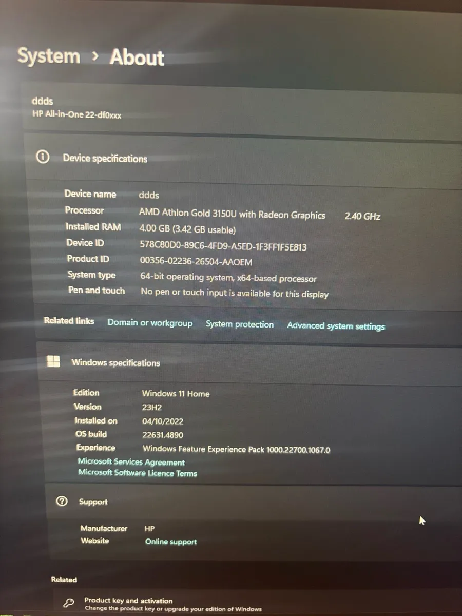 Hp all in one pc - Image 2