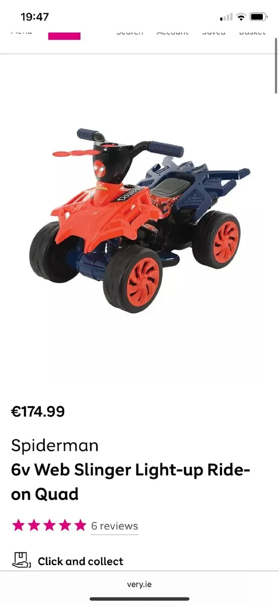 Spider-Man quad with sling shooter & light - Image 1