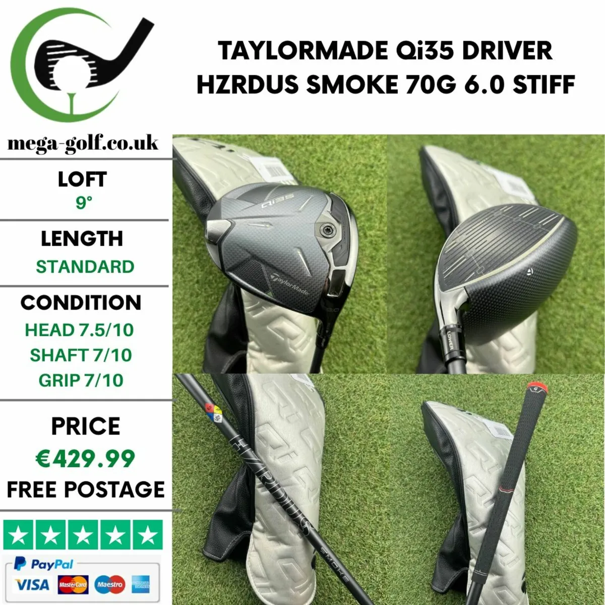 Taylormade Qi35 Driver / 9° / Stiff - Image 1