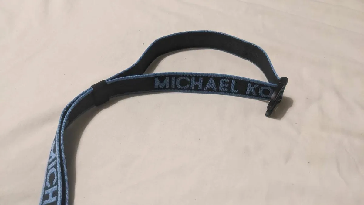 New Leather Waist Pouch Belt Bag Michael Kors Blue - Image 4