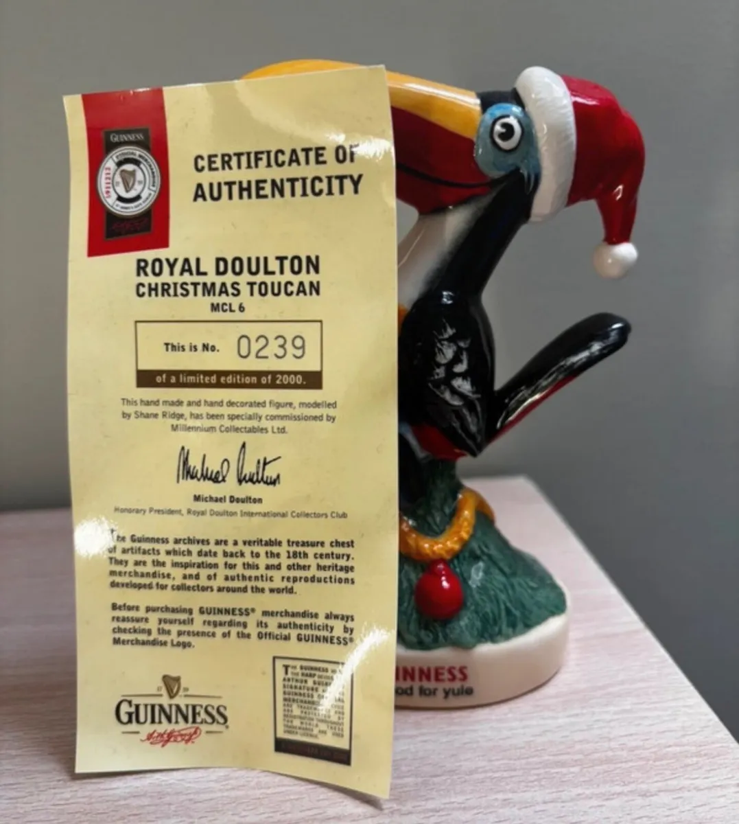 Royal Doulton GUINNESS Christmas Toucan..Limited . - Image 2
