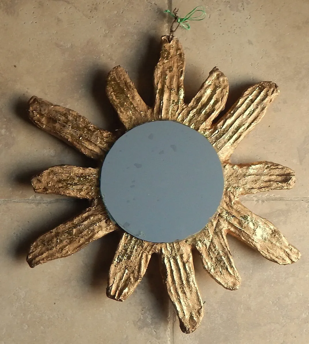 Vintage Papier Mache Wall Mirror - Image 4