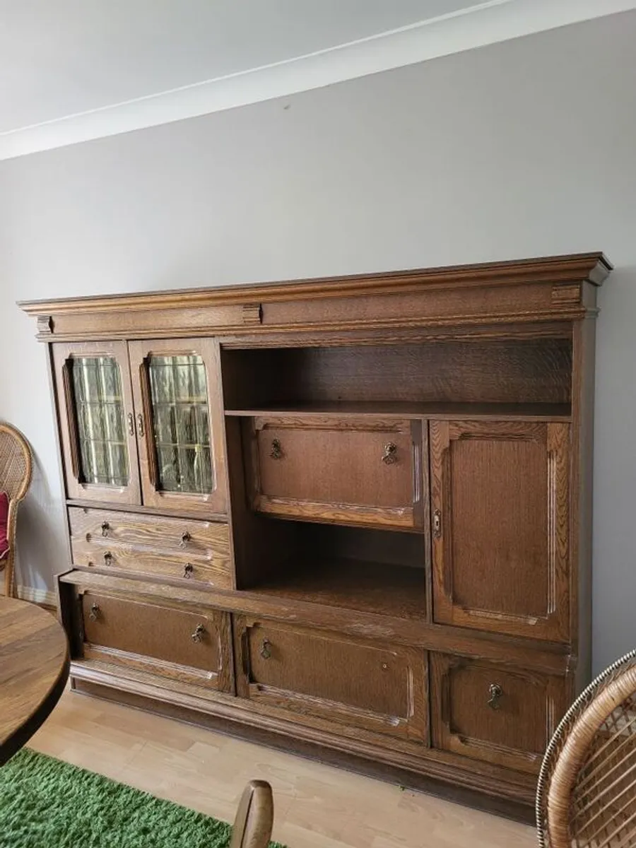Antique Solid Oak Dresser - Image 1