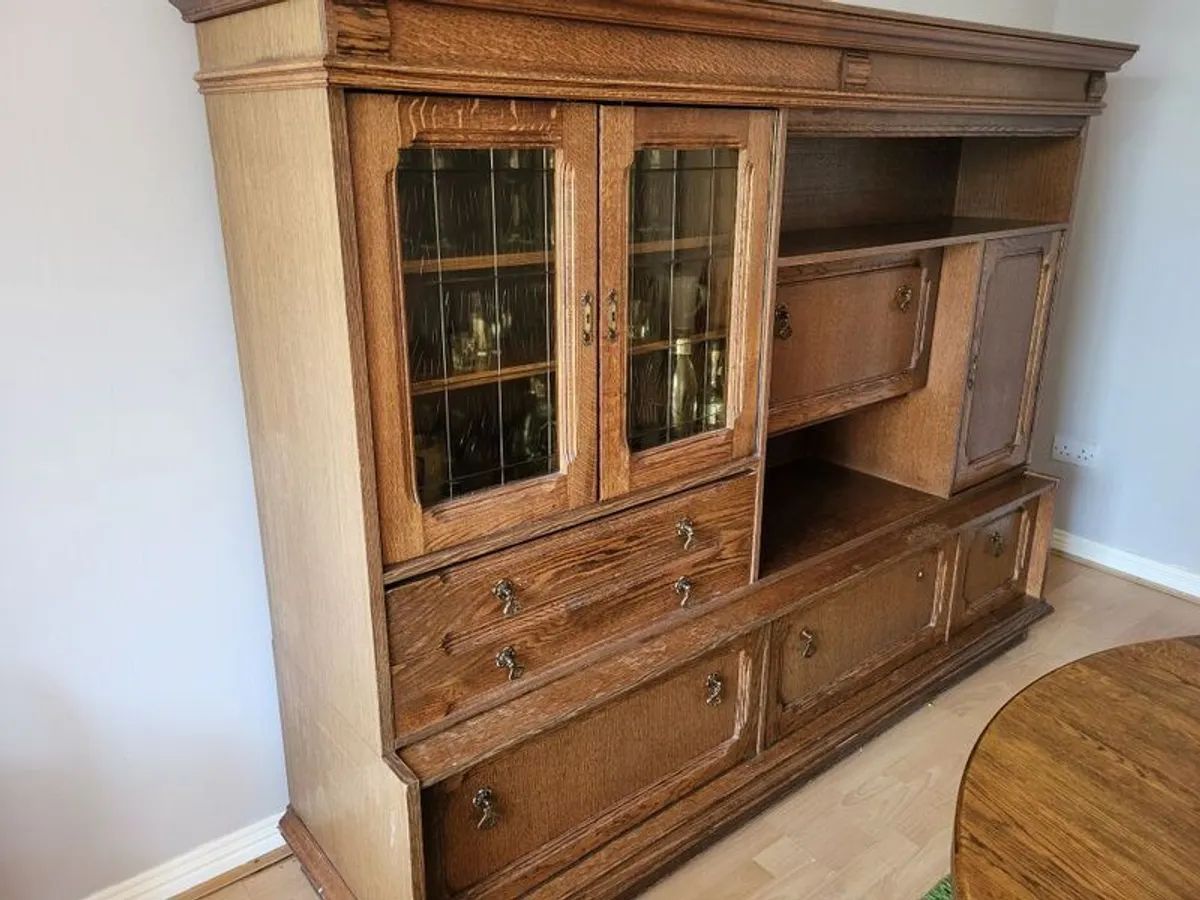 Antique Solid Oak Dresser - Image 2