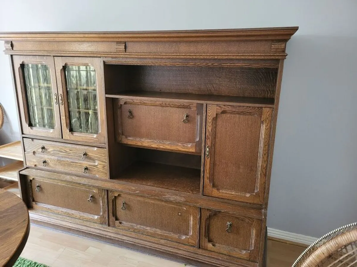 Antique Solid Oak Dresser - Image 3
