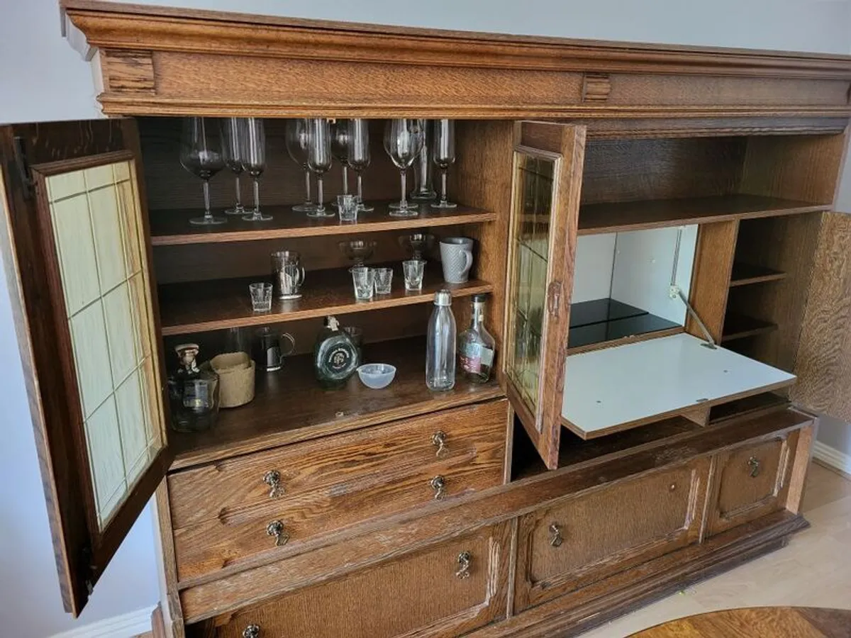 Antique Solid Oak Dresser - Image 4