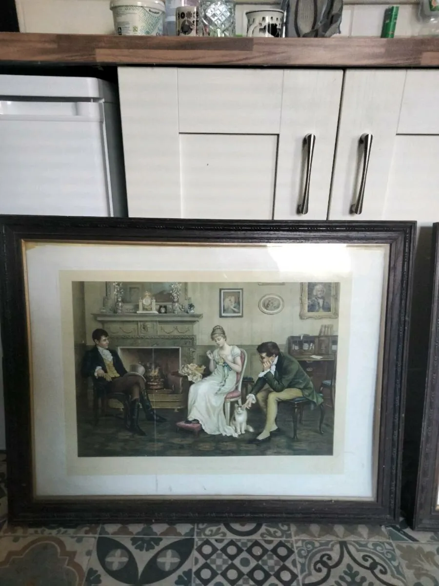 Two Antique Colour prints - Image 1