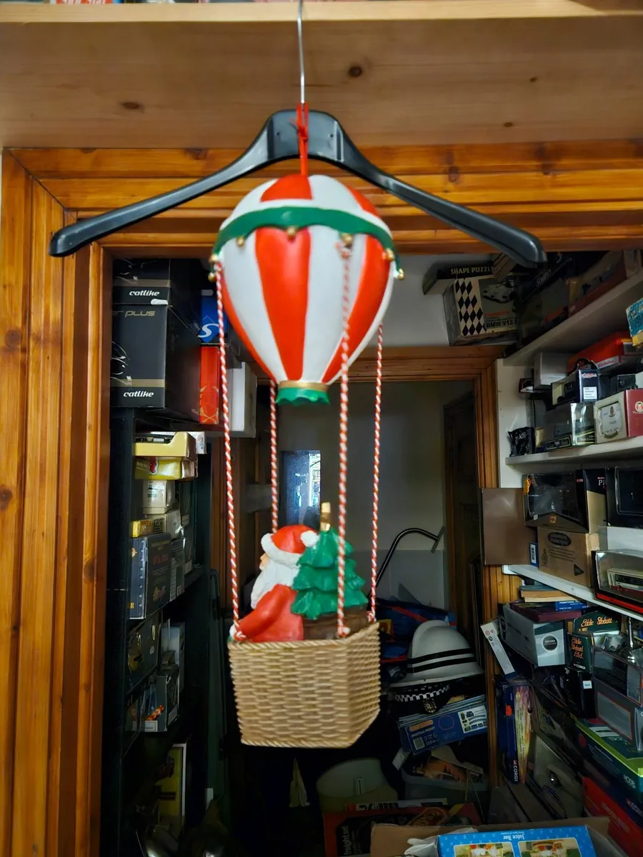 Hot Air Balloon Christmas Decoration Ceramic - Image 2