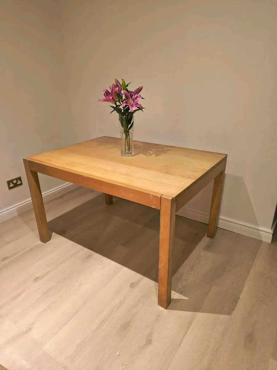 Extendable Oak Kitchen Table - Image 1