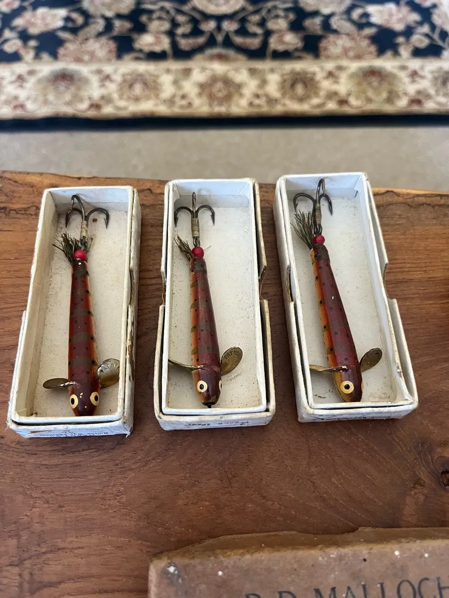 Antique Hardy Bros Alnwick Boxed Salmon Lures - Image 1