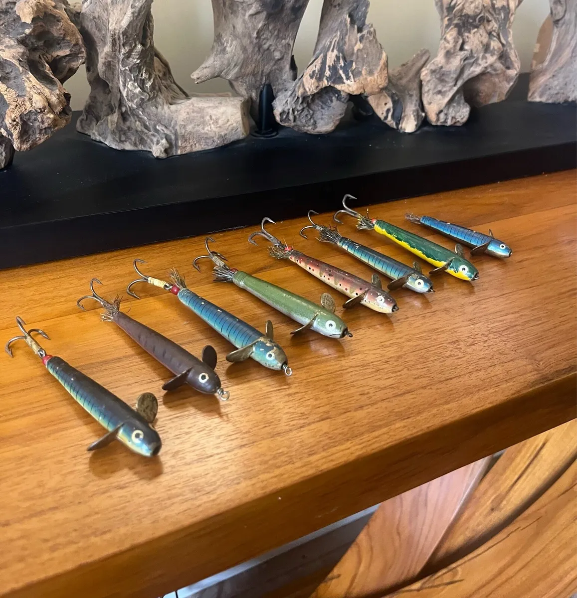 Antique Hardy Bros Salmon Lures x8 - Image 1