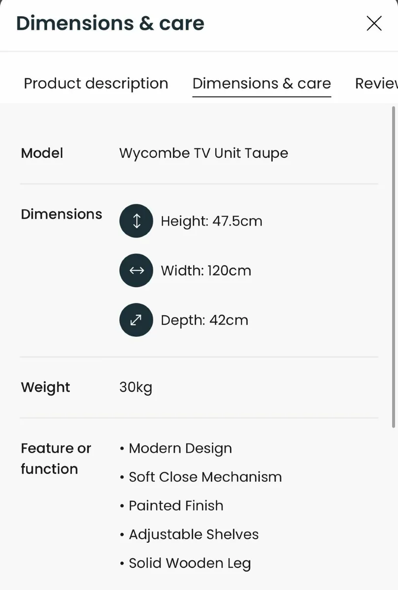 TV Unit Barely Used - Retails 349 euro - Image 2