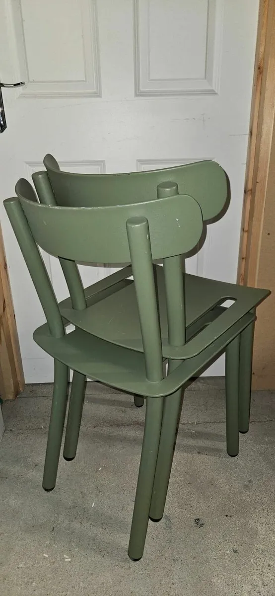 GARDEN CHAIR GREEN SET OF 2 - Image 2