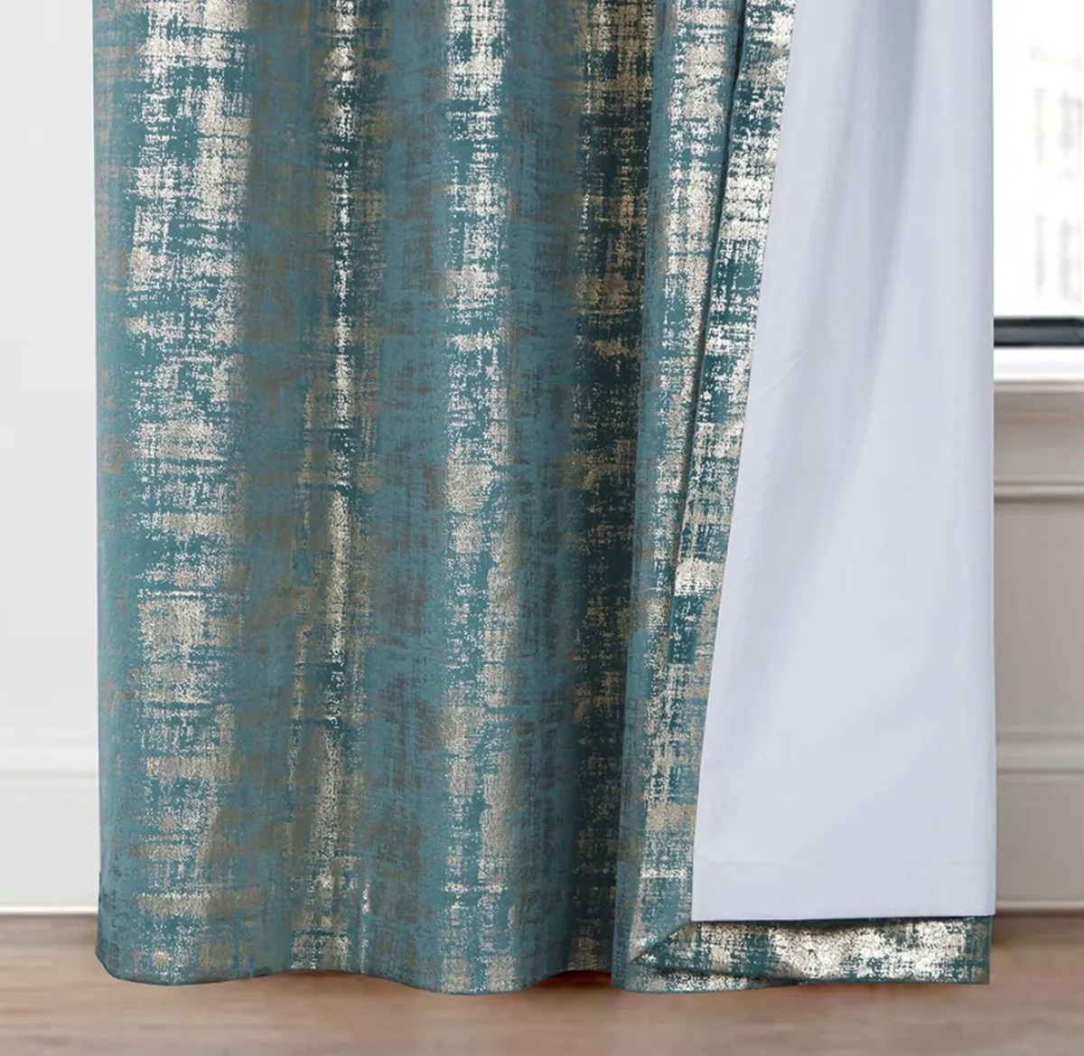Curtains (teal) 66” x 54” - Image 2